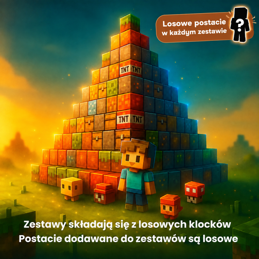 Magnetyczne klocki – losowe postacie w każdym zestawie
